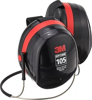 3M Peltor Optime 105 is a heavy-duty behind-the-neck earmuff
